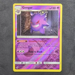 Gengar 38/111 Sun & Moon Crimson Invasion Reverse Holo Pokemon TCG NM - Image 2
