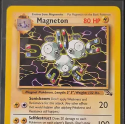 Wizards of the Coast Pokemon TCG Magneton Fossil 26/62 non holo Rare Unlimited - Image 2