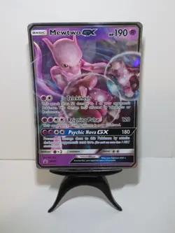 Pokemon TCG Card Mewtwo GX JUMBO CARD SM196 2019 Detective Pikachu Promo MP - Image 1