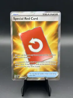 SPECIAL RED CARD 113/086 ULTRA RARE CHAOS RISING POKEMON NEAR MINT - Image 1