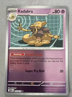Pokemon TCG * Mega Evolution * 55/132 Kadabra REVERSE HOLO UNCOMMON * FRESH PK - Image 1