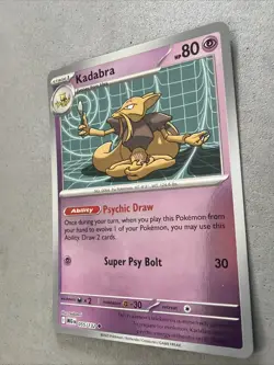 Pokemon TCG * Mega Evolution * 55/132 Kadabra REVERSE HOLO UNCOMMON * FRESH PK - Image 2