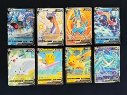 Lot of 8 V Pokemon cards - NM - Pikachu, Metagross, Gyarados, etc. - Image 1