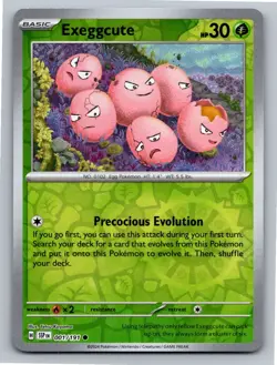 Exeggcute 001/191 Common Surging Sparks Pokemon Reverse Holo Near Mint - Image 1