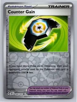 Counter Gain 169/191 Uncommon Surging Sparks Pokemon Reverse Holo Near Mint - Image 1