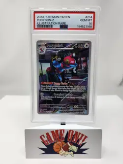 PSA 10 Pokemon Porygon-z 214/182 Paradox Rift Illustration Rare Full Art sc - Image 1