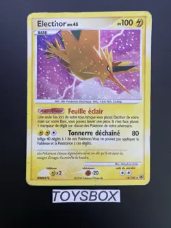 Carte Pokemon Electhor Holo 14/100 / Bloc DP Aube Majesteuse / Played FR - Image 2