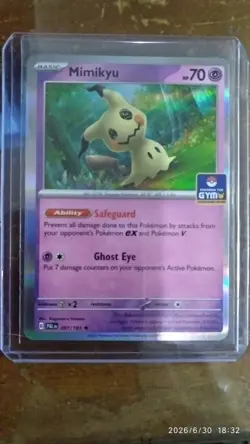 Pokemon TCG Mimikyu Gym Stamp Asia Exclusive PAL 097/193 (Off Center) - Image 1