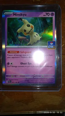 Pokemon TCG Mimikyu Gym Stamp Asia Exclusive PAL 097/193 (Off Center) - Image 2
