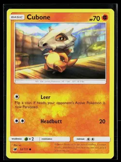 Cubone 52/111 Common Crimson Invasion Pokemon NM - Image 1