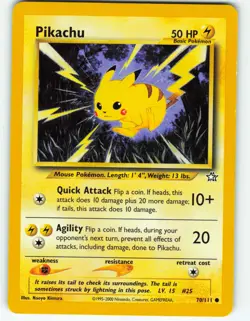 Pikachu - 70/111 Neo Genesis - Pokemon TCG - 2000 - Image 1