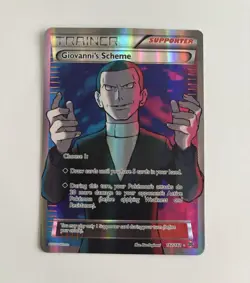 Pokemon TCG Giovanni's Scheme 162/162 Breakthrough Secret Rare Holo English 2015 - Image 1