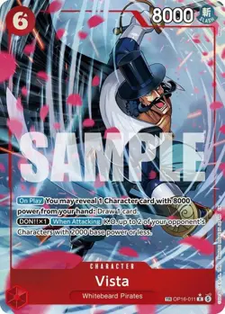 One Piece Vista (TR) - OP16-011 - TR - Foil, Lightly Played The Time of Battle - Image 1