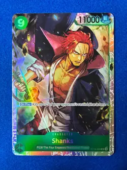 One Piece CCG - Shanks ST16-004 Starter Deck 16: GREEN Uta Foil (ORIGINAL PRINT) - Image 1