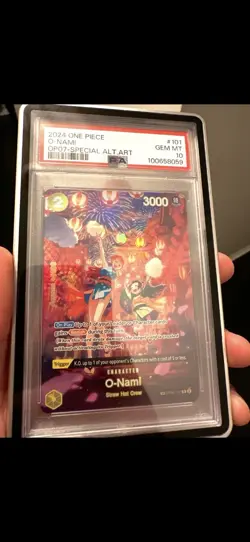 O-Nami PSA 10 - OP06-101 - SP Alt Art - 500 Years In The Future - One Piece TCG - Image 1