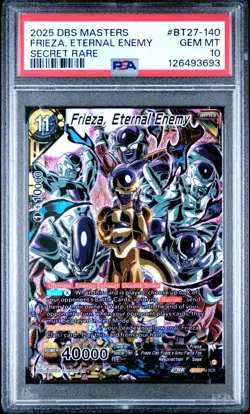 Dragon Ball BT27 #140 SCR Secret Rare Frieza Eternal Enemy PSA 10 - Image 1