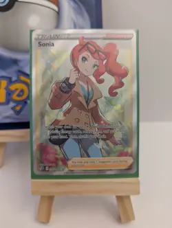 Sonia 192/192 - Full Art Ultra Rare Pokemon TCG 2020 - Rebel Clash - NM - Image 1