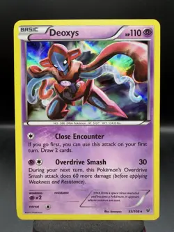 Deoxys 33/108 Holo Rare Roaring Skies Pokemon LP - Image 1