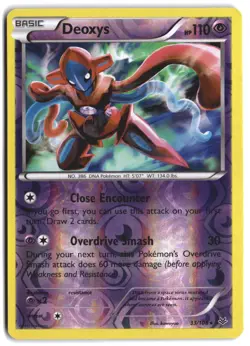 Deoxys 33/108 Holo Rare Roaring Skies Pokemon Reverse Holo LP - Image 1