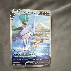 Pokemon TCG Ice Rider Calyrex V 164/198 Chilling Reign Ultra Rare Holo EN - Image 1
