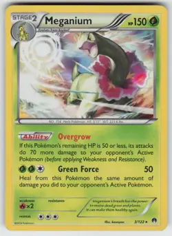 Holo Meganium 3/122 Rare BREAKpoint Near Mint - Image 1