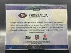 2025 Topps Cosmic Chrome George Kittle STN-22 Stars in the Night Refractor - Image 2
