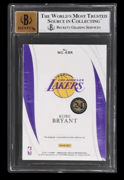 2018-19 Panini Immaculate Kobe Bryant Marks Of Greatness Auto /99 Lakers BGS - Image 2