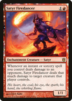 MTG FOIL Satyr Firedancer BNG #108 Rare - Image 1