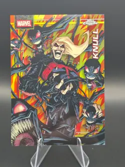 2026 Topps Chrome Marvel # 129 Knull Human Torch Refractor 01/39 - Image 1