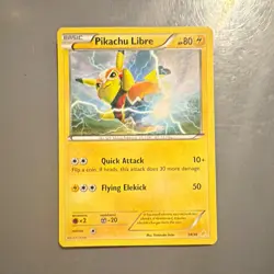 Pokemon Pikachu Libre XY Trainer Kit 14/30 Regular Basic Lightning 80 HP 2014 - Image 1
