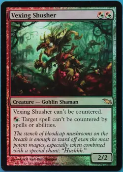 Vexing Shusher FOIL Shadowmoor NM Red Green Rare MTG CARD (ID# 518225) ABUGames - Image 1