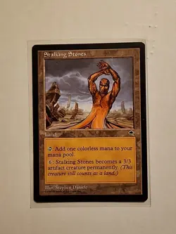 Stalking Stones - Tempest - LP - MTG Magic - Uncommon - Land - Image 1