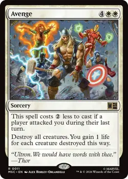 x1 Avenge R MTG Commander: Marvel Super Heroes M/NM, English - Image 1
