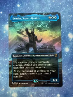Leader, Super-Genius (Borderless) Foil Marvel Super Heroes 330 NM - Image 1