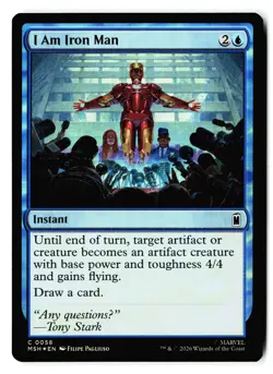 I Am Iron Man 58 Common Marvel Super Heroes Magic: The Gathering Foil - Image 1