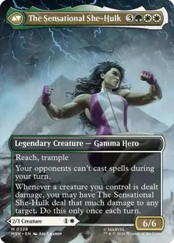 MTG Jennifer Walters The Sensational She-Hulk Borderless 328 - Marvel - Image 1