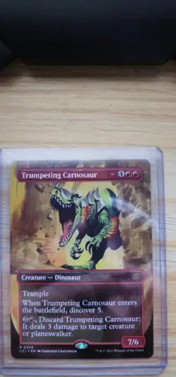 Magic The Gathering / Trumpeting Carnosaur (Borderless) / NM / Rare - Image 1