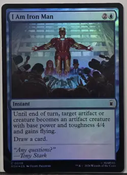 Magic: The Gathering I Am Iron Man 58 Marvel Super Heroes Foil - Image 1