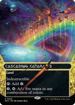 Cascading Cataracts (Borderless) - EOE: Stellar Sights - 5 - NM - MTG - Image 1