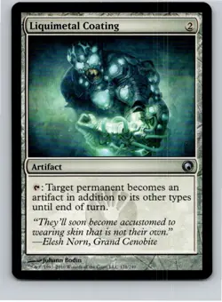 Magic the Gathering Liquimetal Coating Scars of Mirrodin MTG Free Shipping! - Image 1