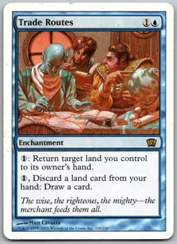 Trade Routes 109 Rare 8th Edition Magic: The Gathering Lightly Played - Image 1