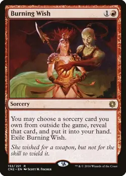 Burning Wish [Conspiracy: Take the Crown] Magic MTG - Lightly Played - Image 1