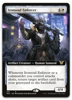 Ironsoul Enforcer (Extended Art) #41 (NM) Kamigawa Neon Dynasty NEC Magic MTG - Image 1