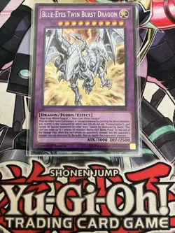 Blue-Eyes Twin Burst Dragon Secret Rare 1st Edition MP17-EN056 Yugioh - Image 1