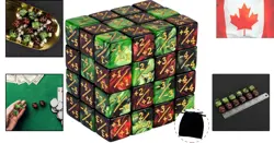 48-Piece Ruby & Emerald D6 Dice Counters for MTG – Eco-Friendly Gaming Set - Image 2