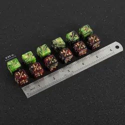 48-Piece Ruby & Emerald D6 Dice Counters for MTG – Eco-Friendly Gaming Set - Image 4
