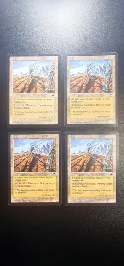 Wasteland x 4 - MTG Tempest - MP+/MP - Magic the Gathering - Image 1