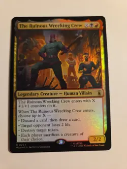 The Ruinous Wrecking Crew FOIL X1 MSH MTG Marvel Super Heroes - Image 1