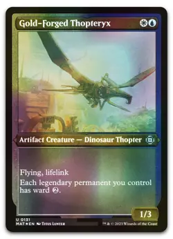 Gold-Forged Thopteryx (Foil Etched) #131 (NM) March of the Machine MAT Magic MTG - Image 1