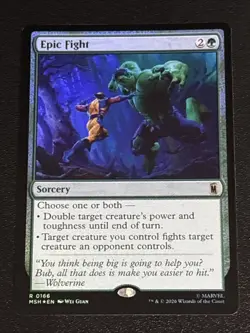 MTG Marvel Super Heroes Epic Fight Foil 0166 Rare - Image 1